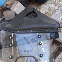 طلق موتور بهمراه دستکش موتور و سایبان|قطعات یدکی و لوازم جانبی|قم, باجک یک|دیوار