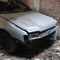 پژو 405 تصادفی عقب و جلو سالم