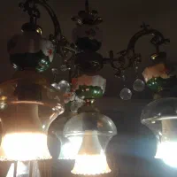 لوستر برنزفرانسوی صدسال پیش زیباودلرباعتیقه آنتیک