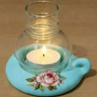 جا شمعی جنس سنگ مصنوعی