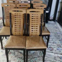 فروش فوری 8 عدد صندلی چوبی کار ترک به علت مهاجرت