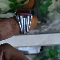 دو تا انگشتر نقره با سنگ یمنی|جواهرات|شاهرود, |دیوار