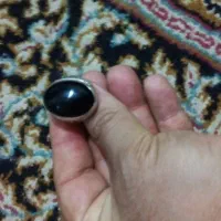 انگشتر نقره عقیق جزع وشجر ایرانی