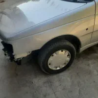 گلگیر جلو ۴۰۵ نقره ای رنگ شده اماده نصب