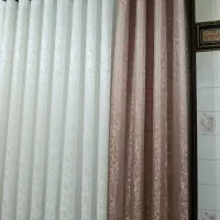 حریر محو طرح سنگی در دو رنگ ساده و سیم دوزی