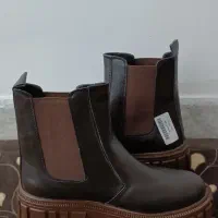 نیم بوت زنانه چرمی سایز ۴۰ نوی نو