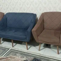 مبل راحتی پایه چوبی