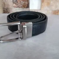 کمربند چرم گاوی دست دوز دوطرفه