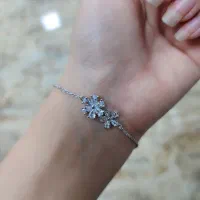 دستبند فلاور  نقره ۹۲۵