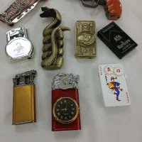 یکعدد فندک اتمی عکس دلار آمریکا شعله رنگی