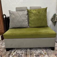 یک دست مبل راحتی ۹ نفره به همراه جلو مبلی|مبلمان خانگی و میز عسلی|بیرجند, |دیوار