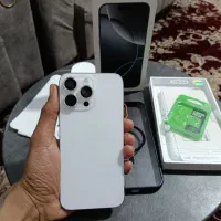 آیفون 16 پرو مکس 256 گیگ صفر واقعی رنگ خاص سفید|موبایل|شیراز, اصلاح‌نژاد|دیوار