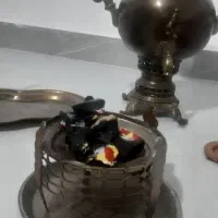 سماور ذغالی با همه متعلقات