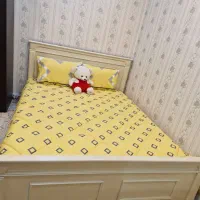 تخت دو نفره و دراور ب همراه روتختی|تخت و سرویس خواب|نظرآباد, نظرآباد|دیوار