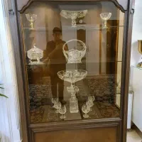 بوفه ویترینی چوبی