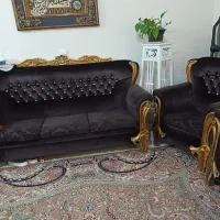 فروش مبلمان سلطنتی ۷نفره ویک تابلو فرش|مبلمان خانگی و میز عسلی|پرند, فاز ۶|دیوار