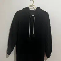 هودی پشمی مشکی دخترانه