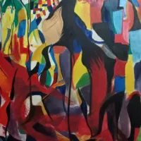 تابلو بوم نقاشی ،صندلی میزآرایش