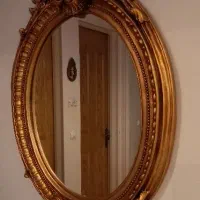 قاب آینه رزین پلی استر طلایی