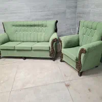 مبل راحتی سبز رنگ