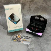 ایرپاد پاوربانک دار M28 گیمینگ نمایشگر دار نور RGB