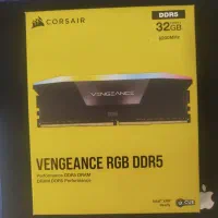 RAM 32G DDR5 CORSAIR VENGEANCE RGB 6200 CL36 رم