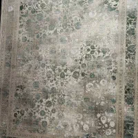فرش ۱۲ متری ۱۲۰۰ شانه نو رنگ کرم سبز لاکچری