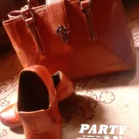 ست کیف کفش چرم ترک