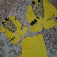 بلوز و تاب وکت حریر دخترونه نونو طرح سنتی ۶و۷ساله|کفش و لباس بچه|قم, زنبیل آباد|دیوار