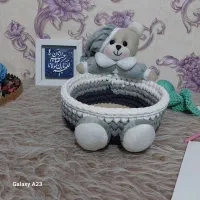 انواع سبد تریکو و لیف فانتزی، پاپوش بافتنی|لوازم خیاطی و بافتنی|کرمانشاه, |دیوار
