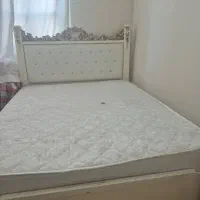 تختخواب دونفره چوبی سفید