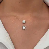 گردنبند تک نگین ترند