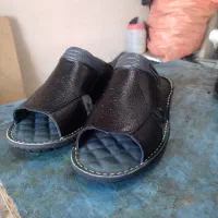 دمپایی تمام چرم طبی مردانه