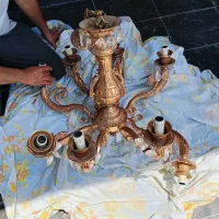 خرید لوستر برنزی درب منزل