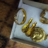 طلا نوح انگشتر حلقه گل وپدال