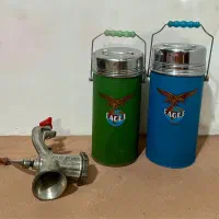 یخدان قدیمی ژاپنی فلاسک کلمن یخ چرخ گوشت دستی
