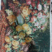 تابلو فرش دستبافت طرح گلدان (فرش در فرش)