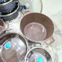 قابلمه چدن ۱۰تیکه سنگین|ظروف پخت‌وپز|اهواز, حصیرآباد|دیوار