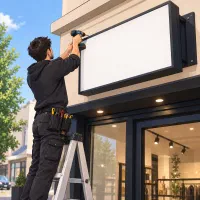 تعویض رایگان تابلو مغازه