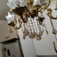 لوستر 4شاخه 8لامپ|لوستر و چراغ آویز|تبریز, |دیوار