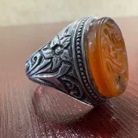 انگشتر عقیق یمنی کهنه