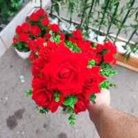 گل رز ۷گل|گل مصنوعی|قم, نیروگاه|دیوار