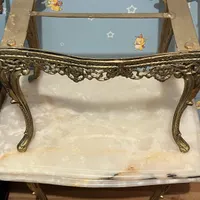 دو عدد میز عسلی برنجی با سنگ مرمر|مبلمان خانگی و میز عسلی|تبریز, |دیوار