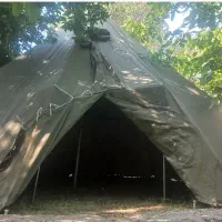 چادر برزنت پوش اسکلتی و خیمه ای