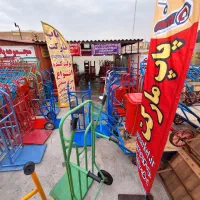 دو چرخ متوسط لوله ۳۲ گاری دستی حمل پاپ بار متوسط۳۲