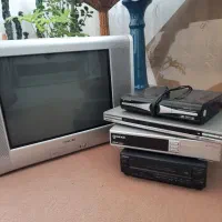 تلوزیون ودی وی دی وگیرنده یکجا دوتومن
