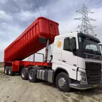 تریلی کمپرسی آماده همکاری جهت حمل آجر ، ماسه ،آهک