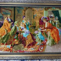 تابلوفرش دستبافت فرانسوی بزرگ|تابلو فرش|قم, منبع آب|دیوار