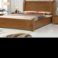 تختخواب دونفره باتشک و۲تاعسلی به همراه کفی