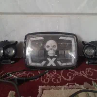 یکجفت پرژکتور جغدی با چراغ اسکلتی